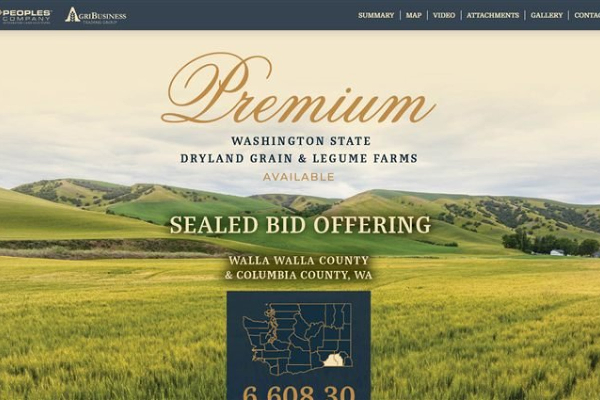 Palouse Farmland Sale